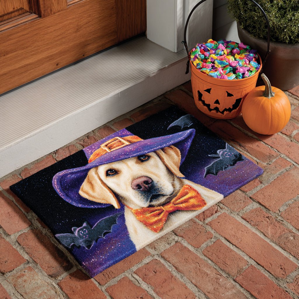 Halloween Labrador Retriever Doormat - Seasonal Holiday Design | Printed Welcome Doormat