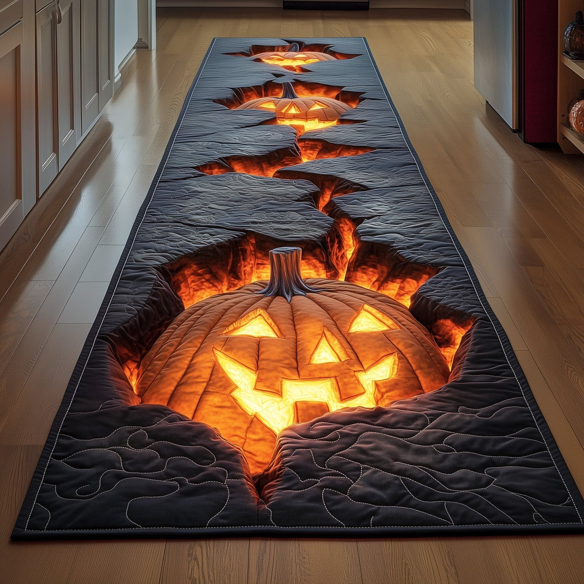 Halloween Pumpkin Runner Rug - Nature Design | Serene Runner Rug