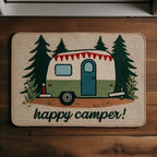 Happy Camper Doormat - Nature Design | Printed Welcome Doormat