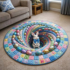 Happy Easter Round Mat Rug - Nature Design | Serene Home Decor
