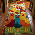 Happy Hens Runner Carpet Runner Rug - Cute Pet Design | Animal Printed Runner Rug