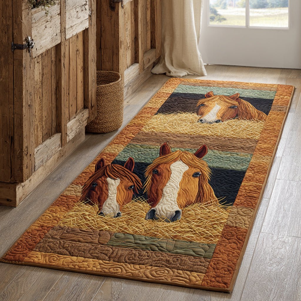 Happy Hoof Moments Runner Carpet Runner Rug - Cute Pet Design | Animal Printed Runner Rug