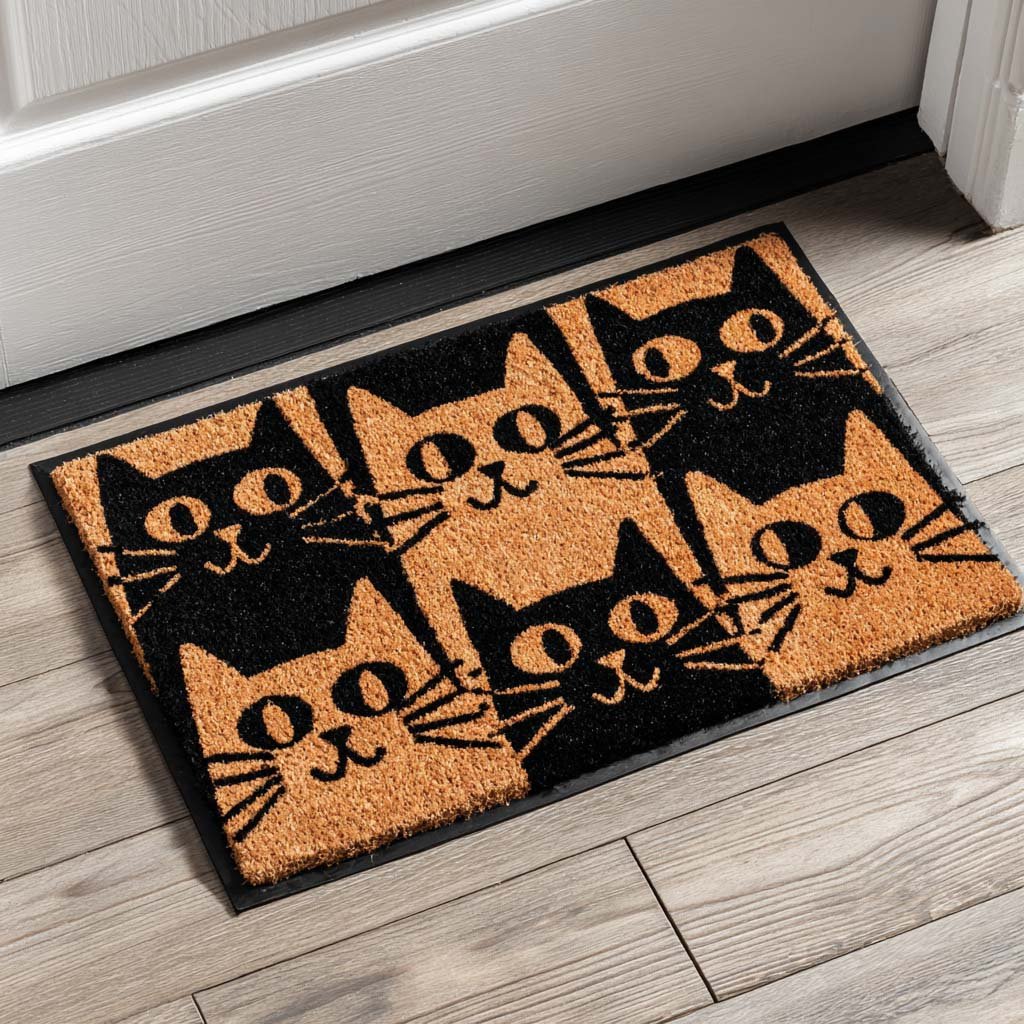 Happy Paws Doormat - Nature Design | Printed Welcome Doormat