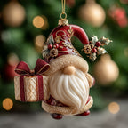 Red Hat Gnome Gift Christmas Ornament