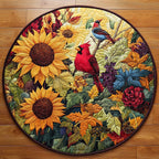 Harvest Glow Round Mat Rug - Nature Design | Serene Home Decor