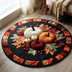 Harvest Glow Round Mat Rug - Nature Design | Serene Home Decor