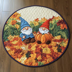 Harvest Harmony Round Mat Rug - washable non-slip printed rug