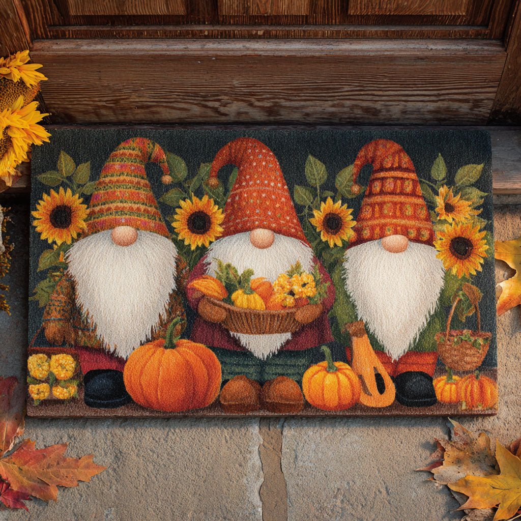 Harvest Joy Doormat - Seasonal Holiday Design | Printed Welcome Doormat