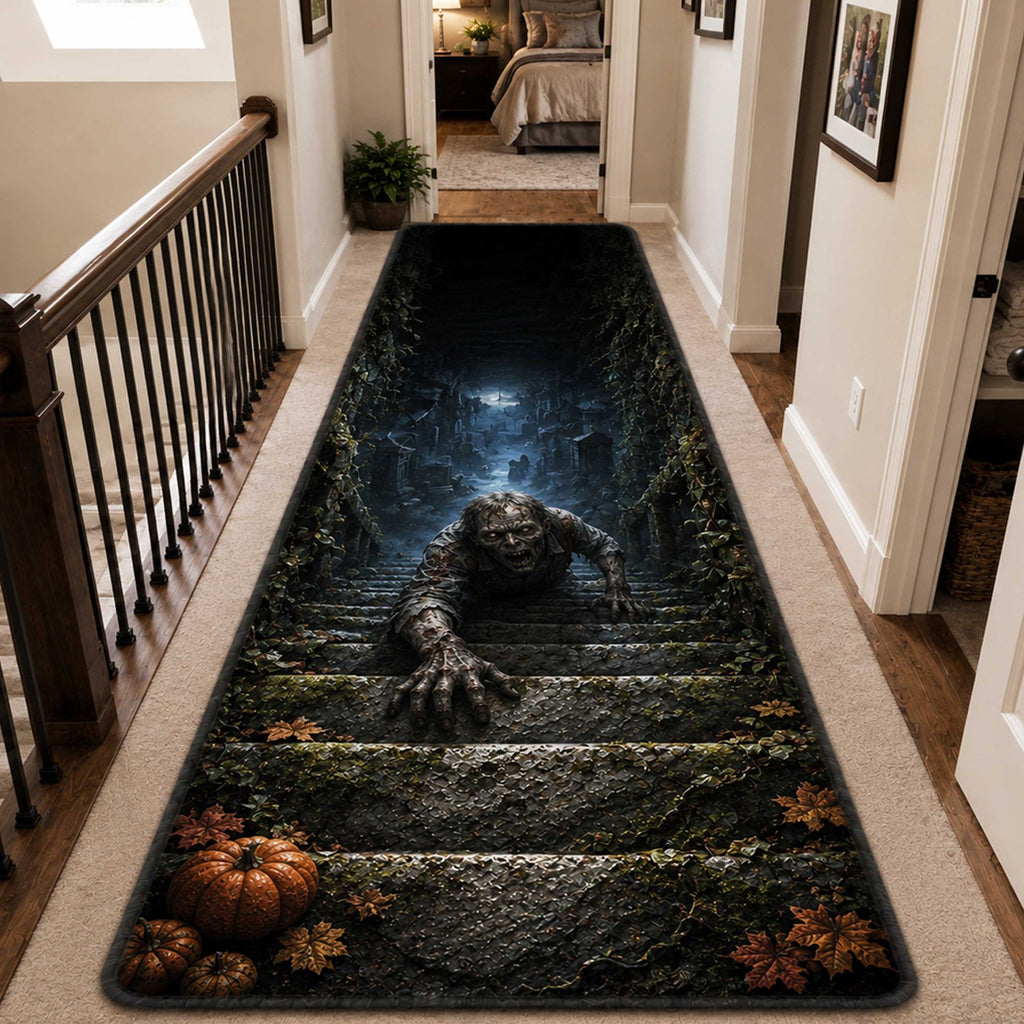 Haunted Abyss Runner Carpet Runner Rug - Cute Pet Design | Animal Printed Runner Rug