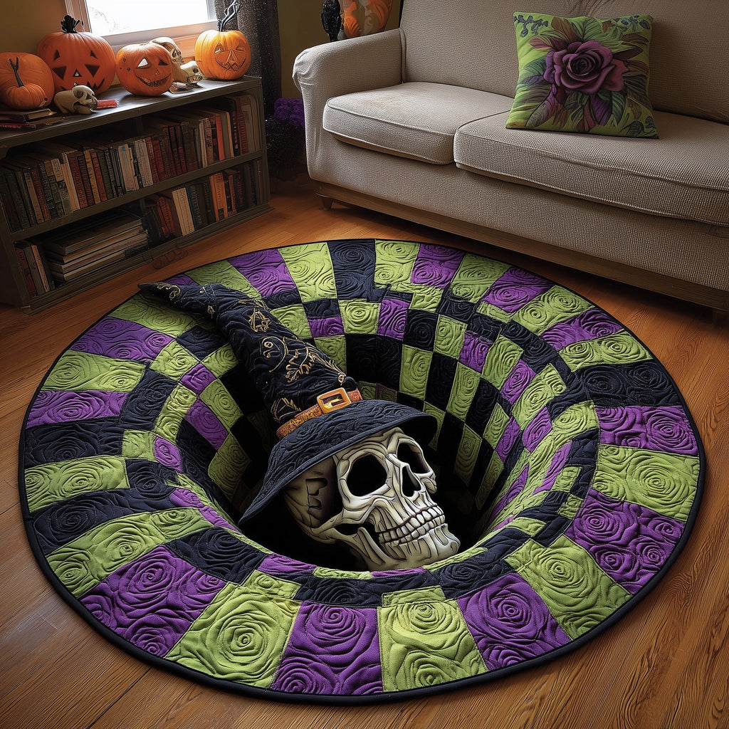 Haunted Bone Round Mat Rug