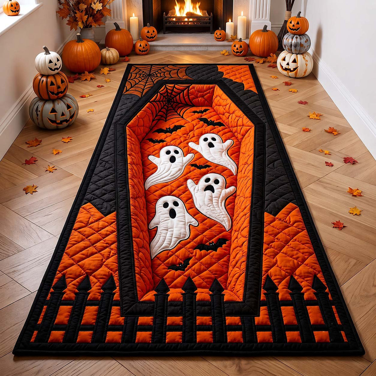 Haunted Coffin Runner Rug - Nature Design | Serene Runner Rug