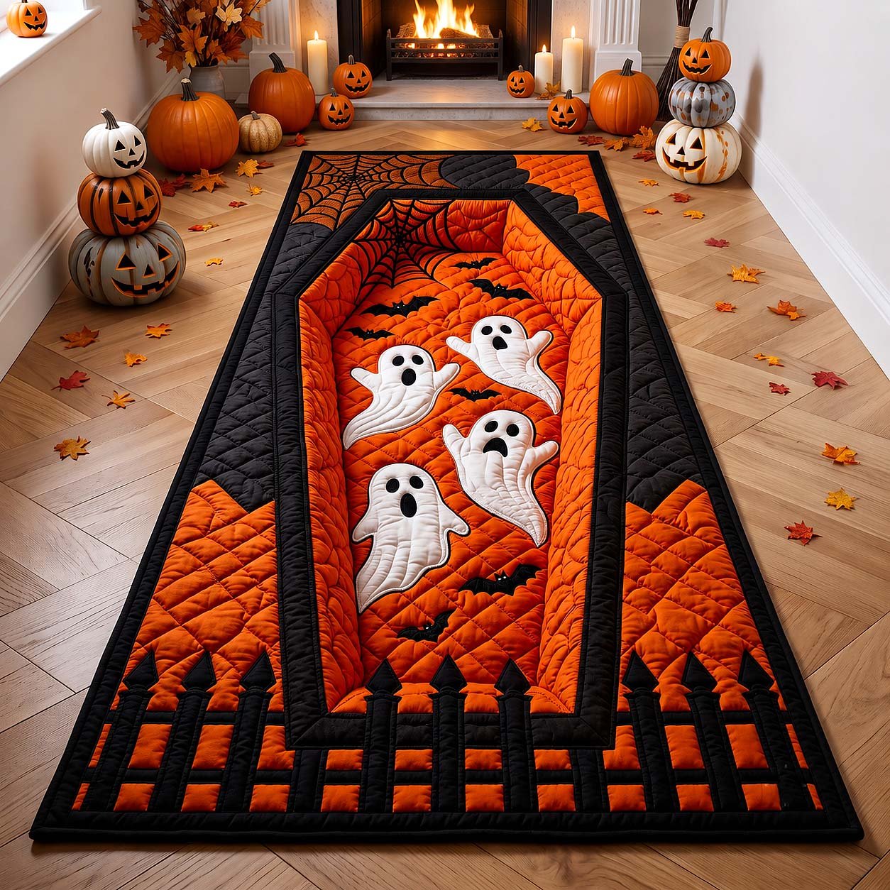 Haunted Coffin Runner Rug - Nature Design | Serene Runner Rug