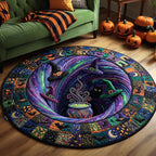 Haunted Halloween Round Mat Rug - Nature Design | Serene Home Decor