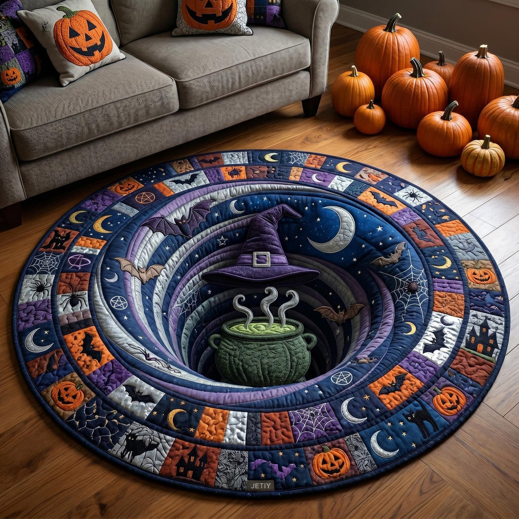 Haunted Halloween Round Mat Rug - Nature Design | Serene Home Decor