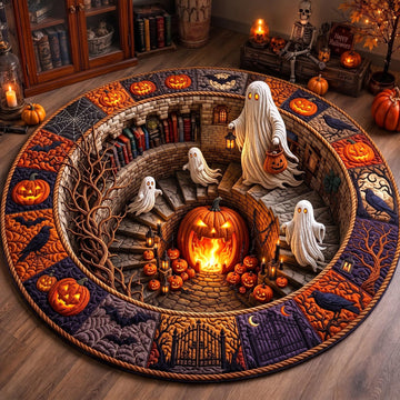 Haunted Manor Round Mat Rug - Nature Design | Serene Home Decor