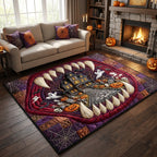 Haunted Maw area rug in a living room