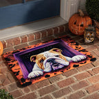 Haunted Pit Bulldog Doormat - Cute Animal Design | Printed Welcome Doormat