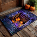 Haunted Pumpkin Pit Doormat - Seasonal Holiday Design | Printed Welcome Doormat