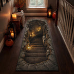 Haunted Stairway Runner Carpet Runner Rug - Cute Pet Design | Animal Printed Runner Rug