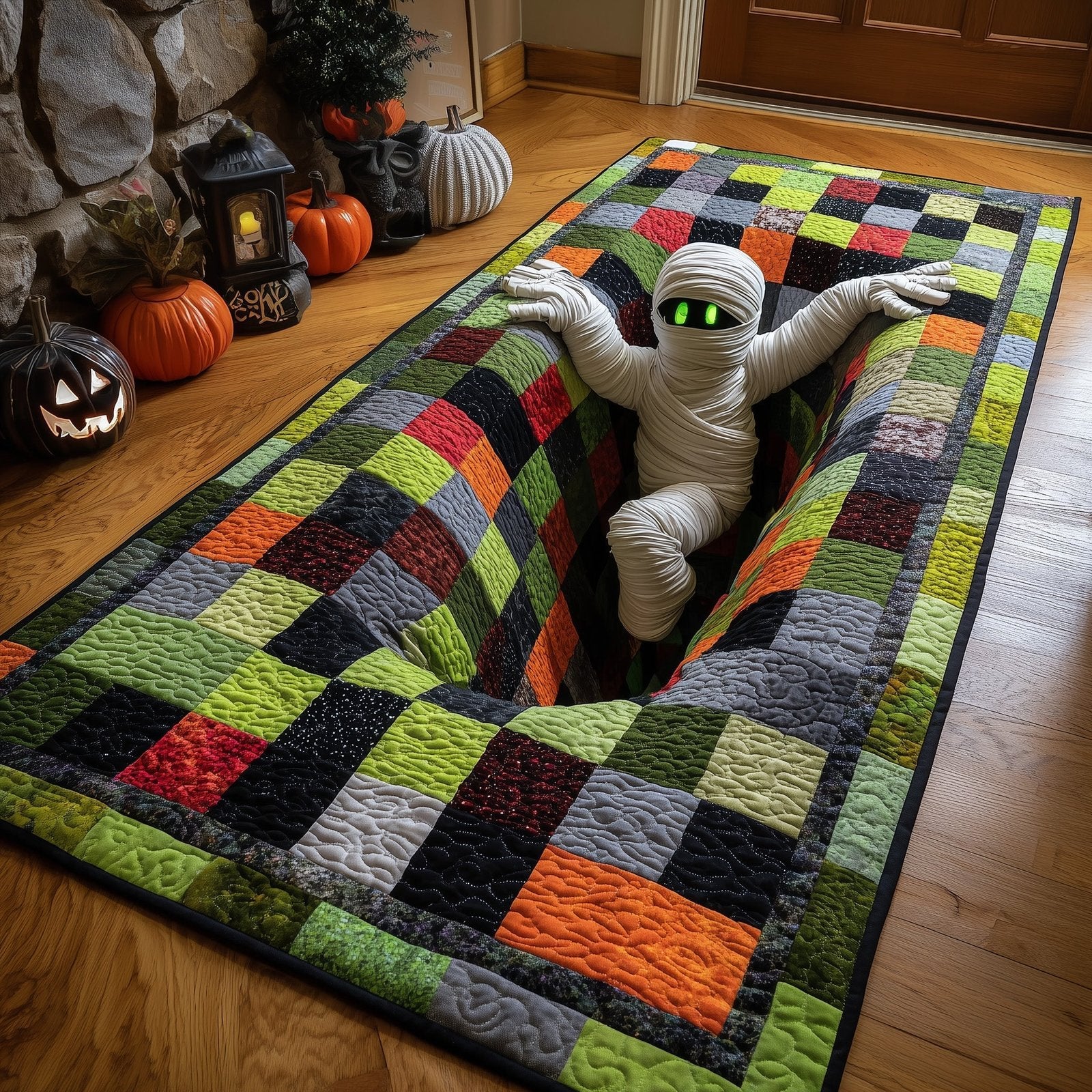 Haunted Tomb Runner Rug - Nature Design | Serene Runner Rug