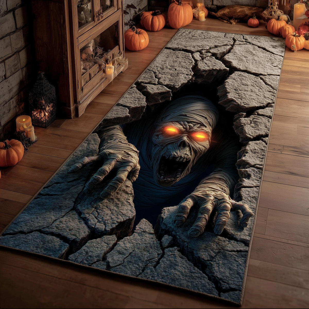 Haunted Tomb Runner Rug - Nature Design | Serene Runner Rug