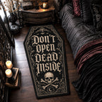 Haunted Warning Custom Shape Area Rug - Nature Design | Die-Cut Non-Slip Rug - washable non-slip printed rug