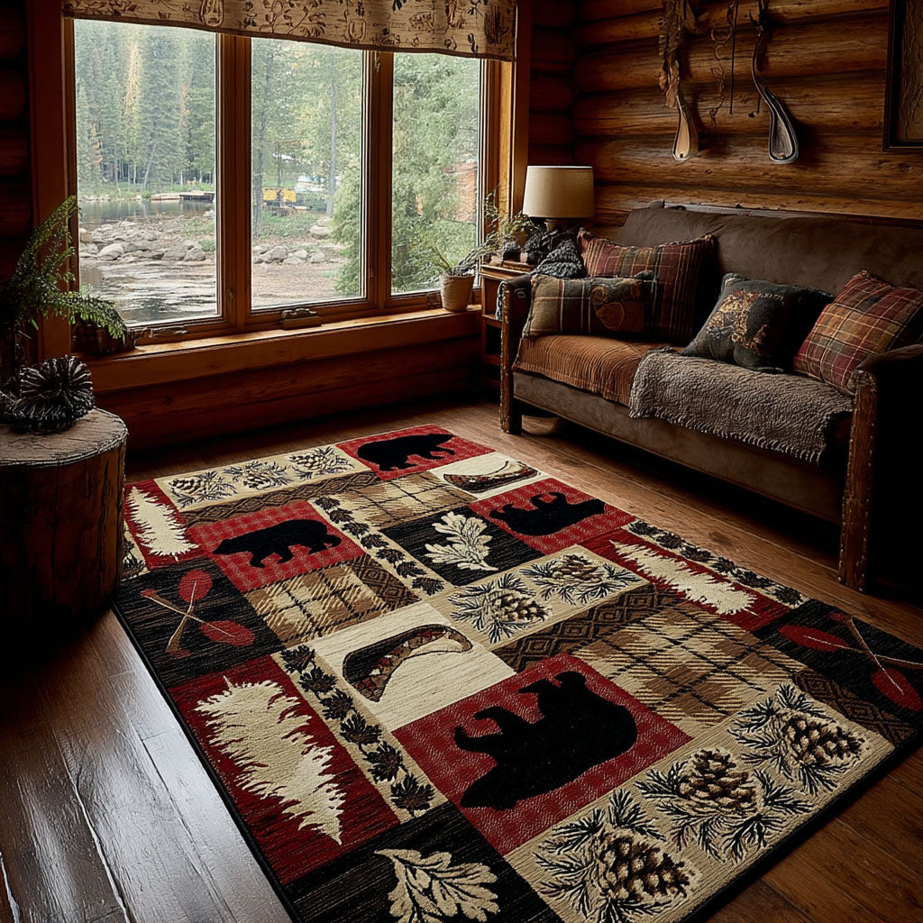 Hearthside Wilderness area rug in a living room