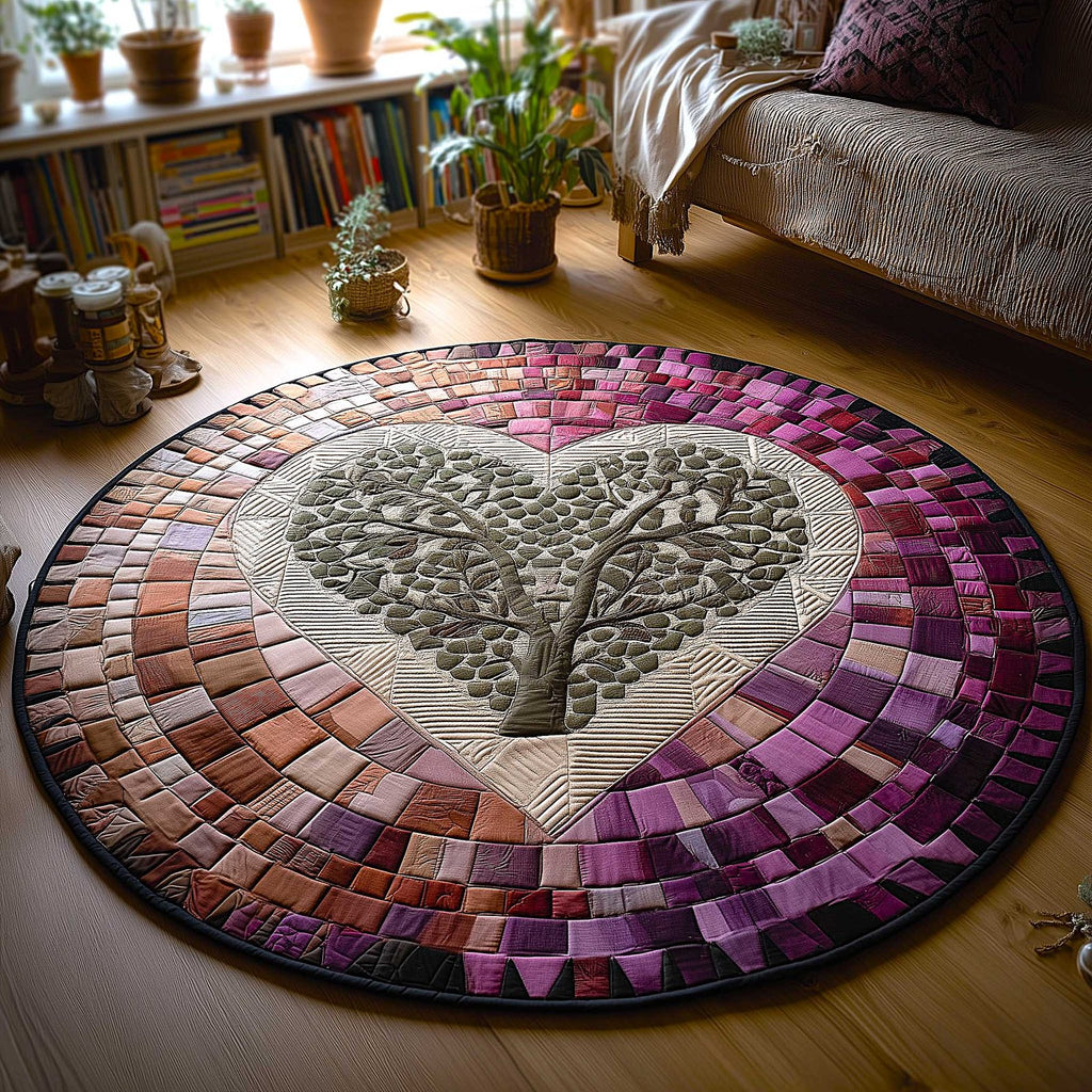 Heartloom Round Mat Rug - Nature Design | Serene Home Decor