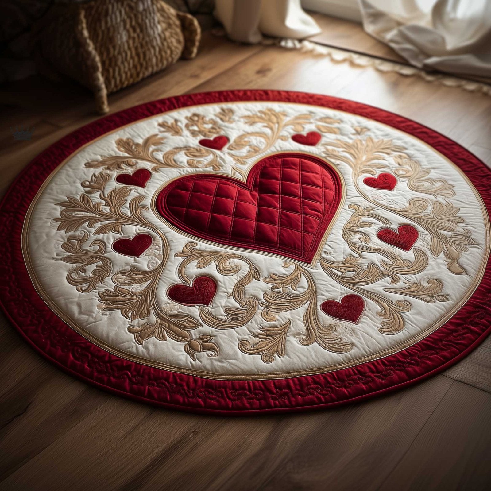 Heartloom Round Mat Rug - Nature Design | Serene Home Decor
