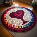 Heartloom Round Mat Rug - Nature Design | Serene Home Decor