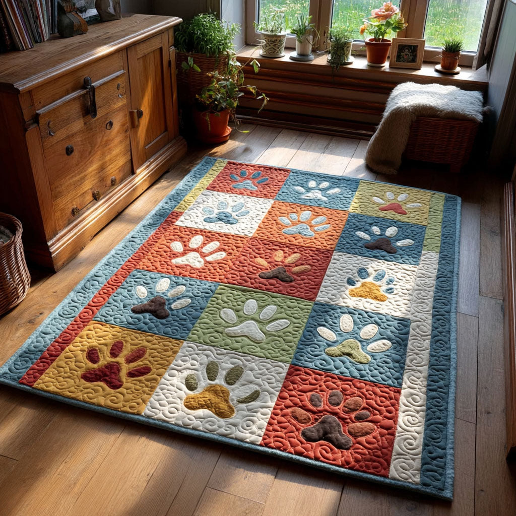 Heirloom Paw area rug in a living room