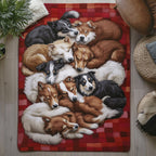 Herding the Stars area rug in a living room