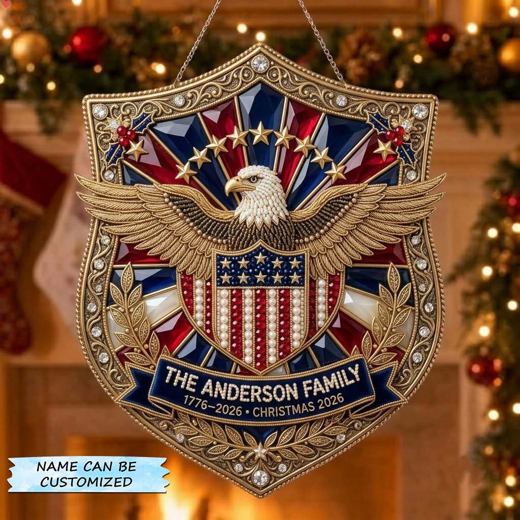 Heritage Eagle Family Crest Christmas Ornament