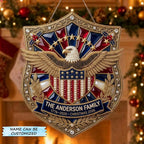 Heritage Eagle Family Crest Christmas Ornament