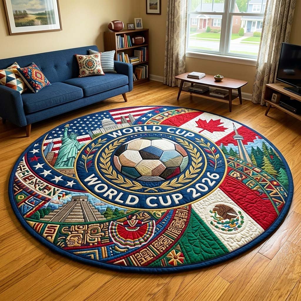 Heritage Ball Round Mat Rug - Nature Design | Serene Home Decor