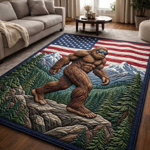 Heritage Patch area rug in a living room