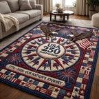Heritage Patch area rug in a living room