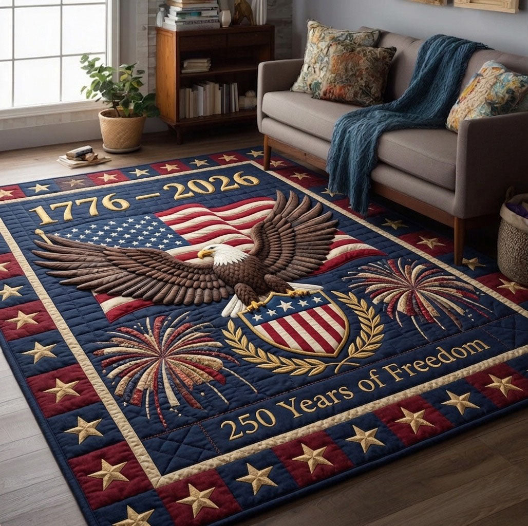 Heritage Patch area rug in a living room