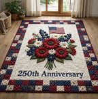 Heritage Patch area rug in a living room