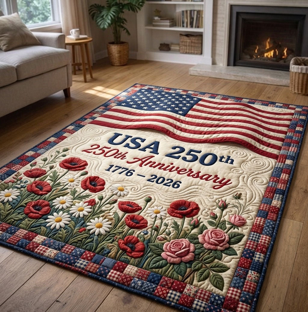 Heritage Patch area rug in a living room
