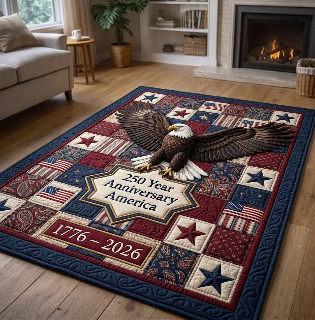 Heritage Patch area rug in a living room