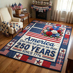Heritage Patch area rug in a living room