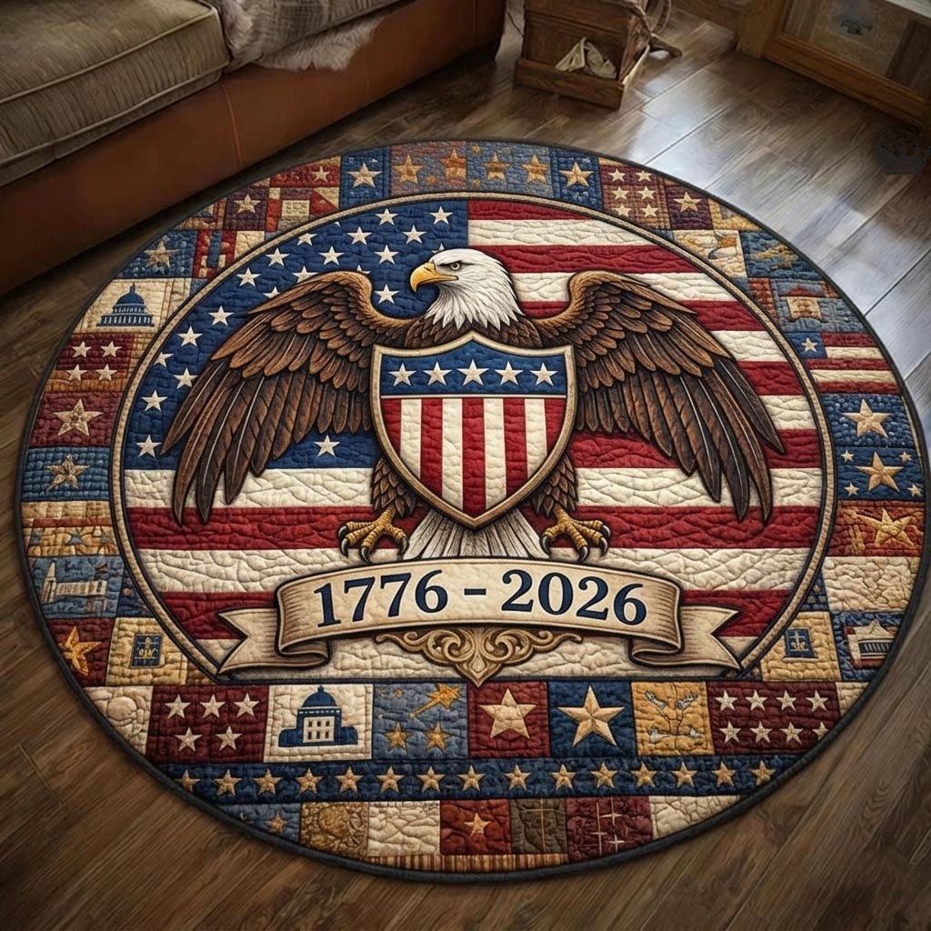 Heritage Patch Round Mat Rug