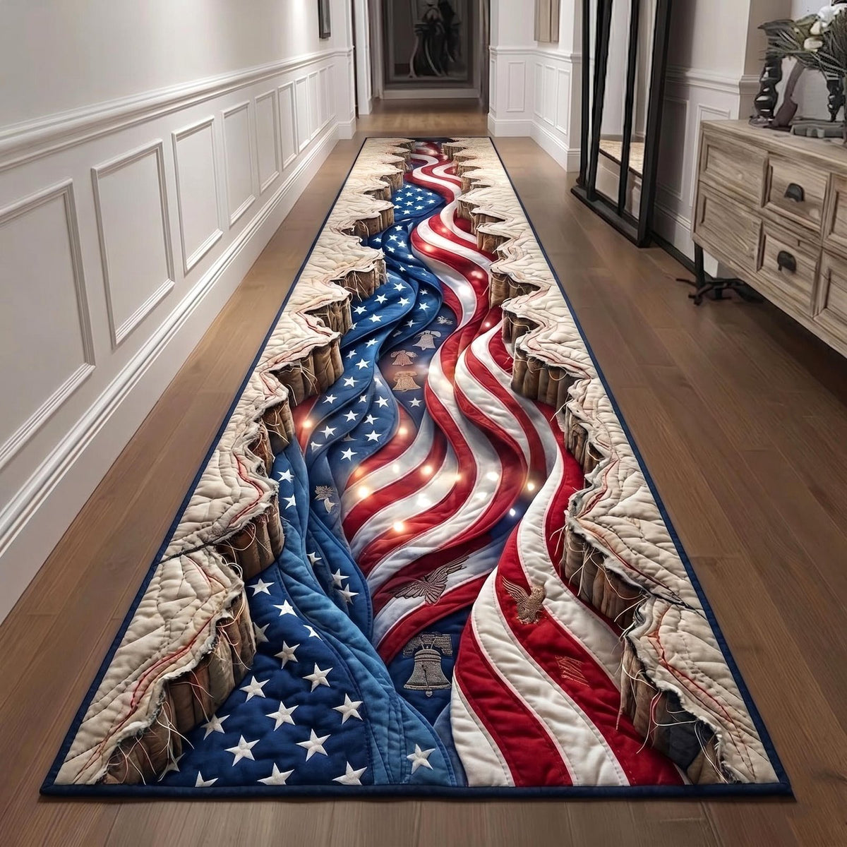 Heritage Patch Runner Rug - Nature Design | Serene Runner Rug