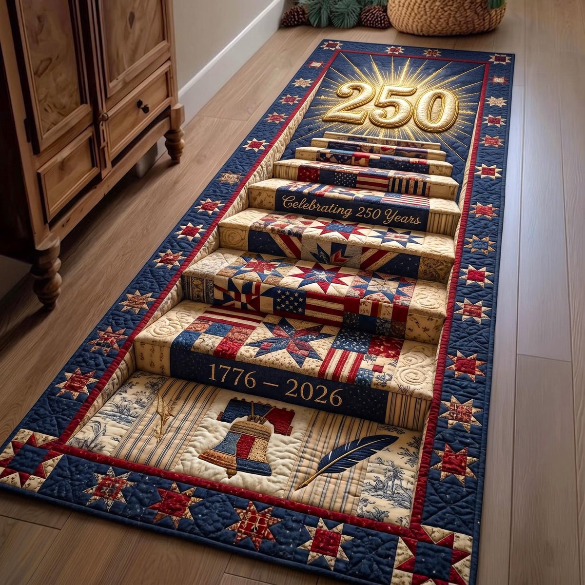 Heritage Patch Runner Rug - Nature Design | Serene Runner Rug