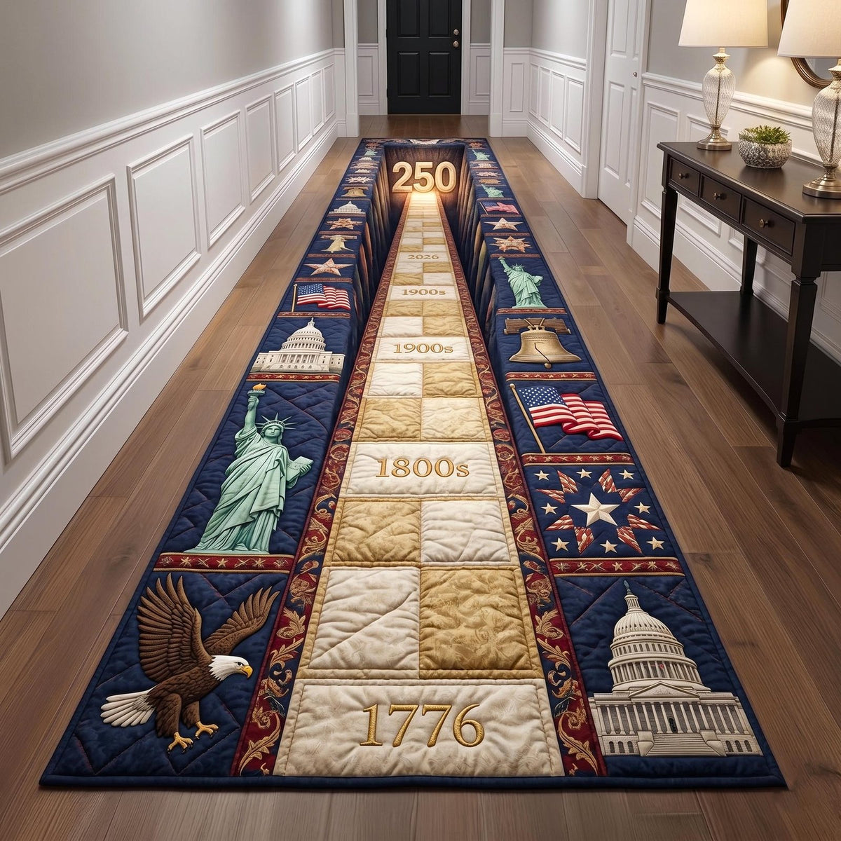 Heritage Patch Runner Rug - Nature Design | Serene Runner Rug