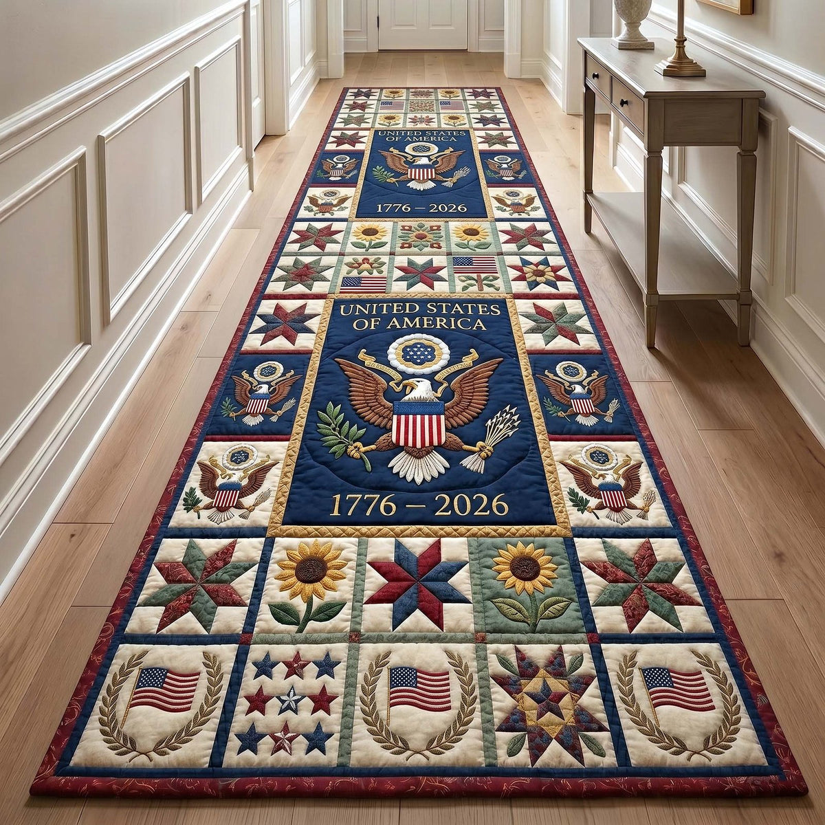Heritage Patch Runner Rug - Nature Design | Serene Runner Rug