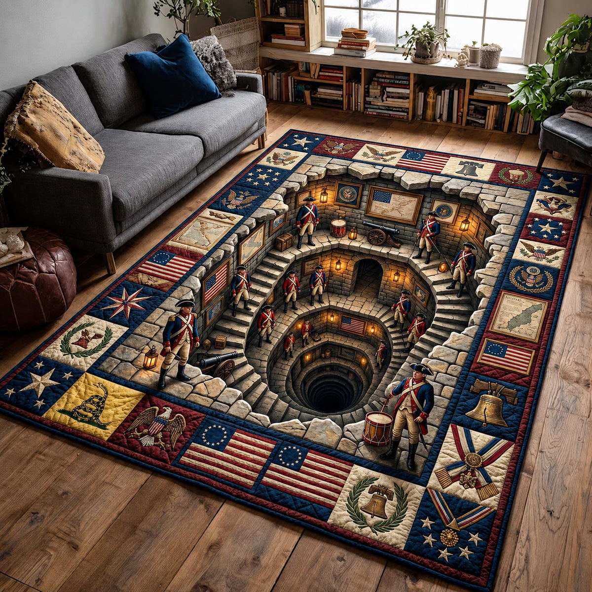 Hero Legacy area rug in a living room