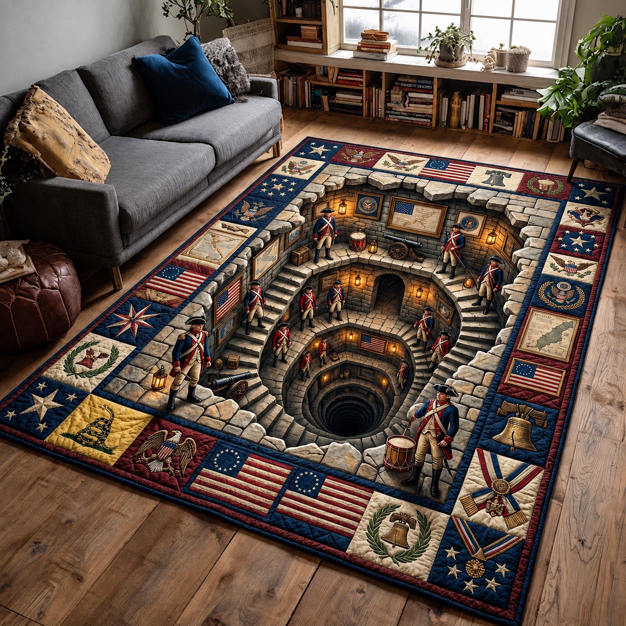 Hero Legacy area rug in a living room