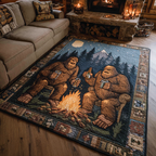 Hidden Bigfoot area rug in a living room